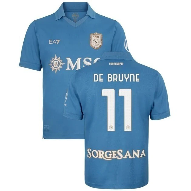 CAMISA NAPOLI HOME DE BRUYNE #11
