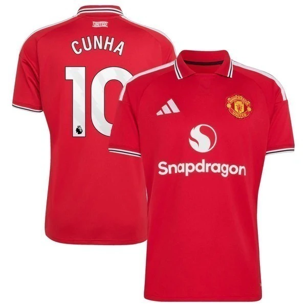 CAMISA MANCHESTER UNITED HOME MATHEUS CUNHA #10