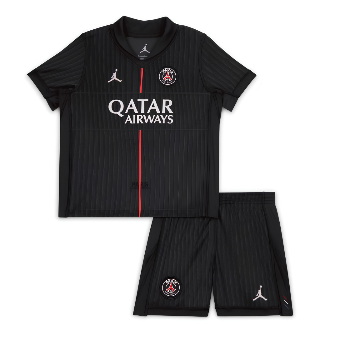 KIT PSG PRETO INFANTIL