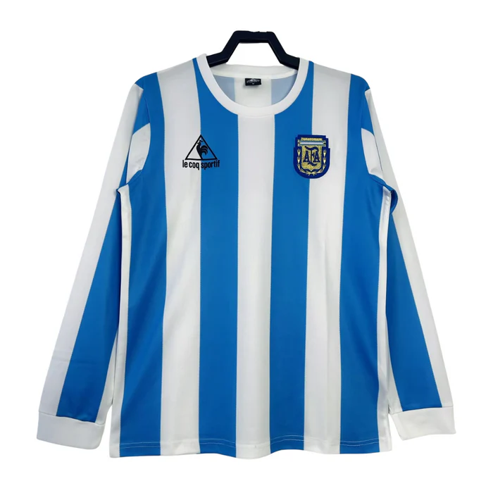 UNIFORME HOME ARGENTINA 1986 MANGA LONGA