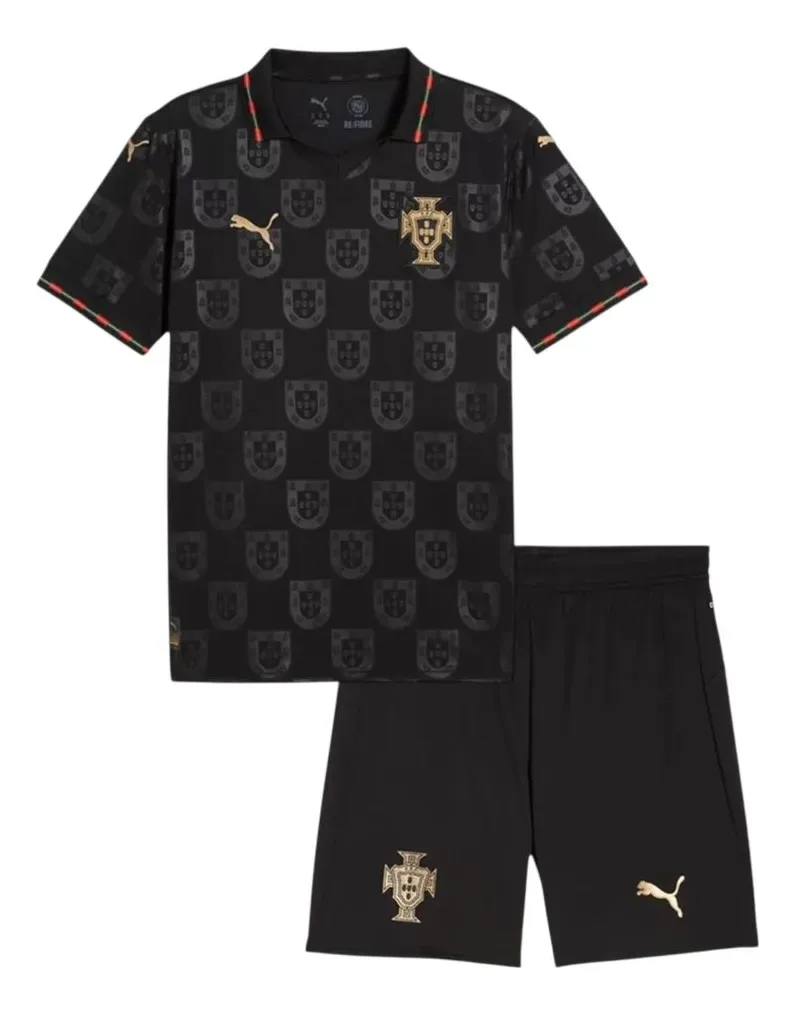 KIT PORTUGAL PRETO 2026 INFANTIL