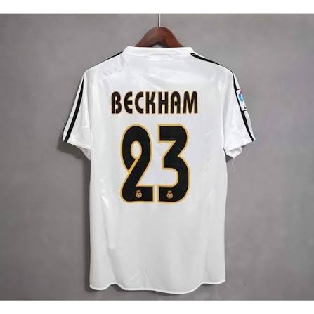 UNIFORME REAL MADRID 2004 BECKHAM 23