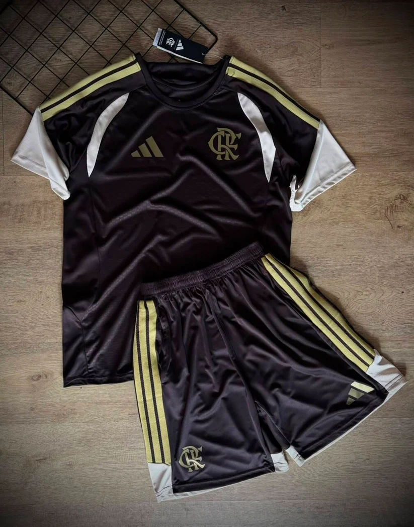 KIT TREINO FLAMENGO ESCURO