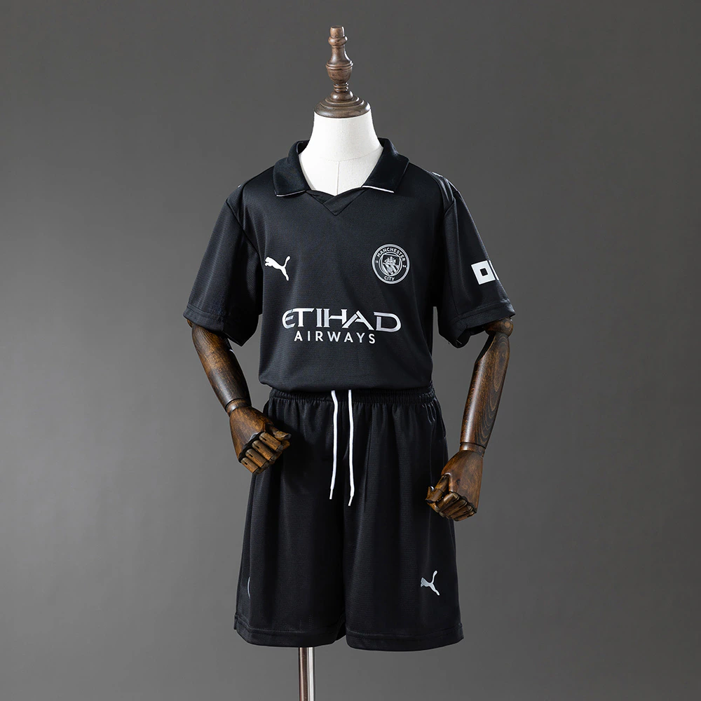 KIT MANCHESTER CITY ALL BLACK INFANTIL